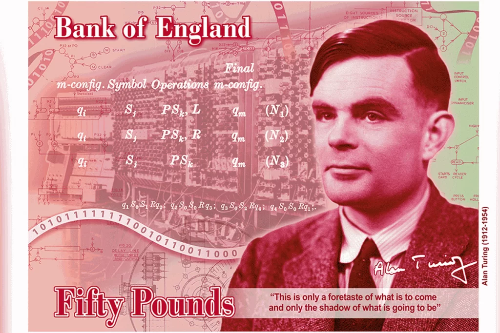 AM Turing on the £50 Note