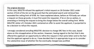 Extract 1 From OIC Decision