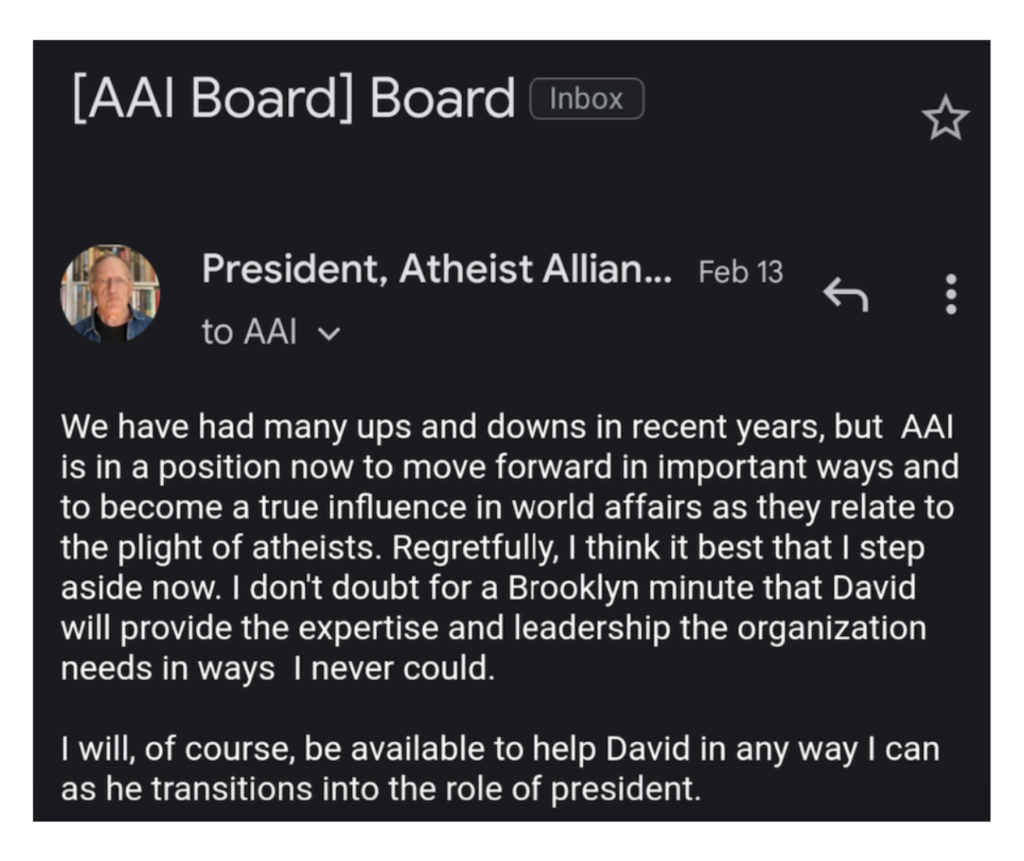 The cabal start transitioning their preferred candidate into the role of AAI President, 4 months before the supposed vote