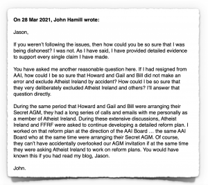 Extract 3 from email thread with Jason Sylvester at end March 2021