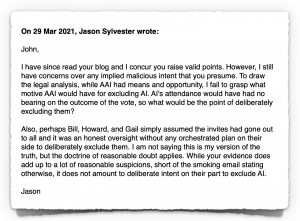 Extract 4 from email thread with Jason Sylvester at end March 2021