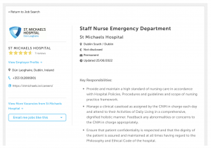 Job Description within the St Vincent's Hospital Group