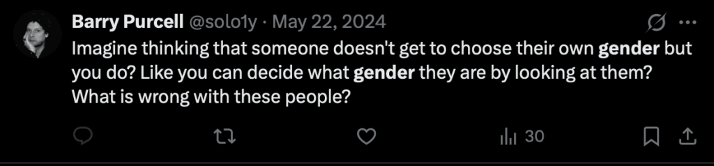 Only bigots think sex can be objectively measured