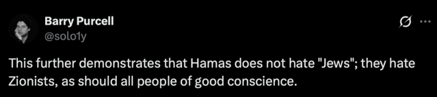 Tweet involving The Denial Of Antisemitism